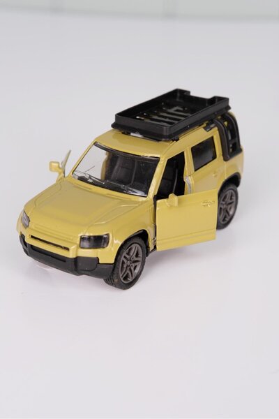 agugu سيارة لاند روفر المعدنية التي تُسحب وتُترك، لعبة سيارة بلون الخردل