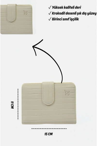 Mazel Design 763 Crocodile Pattern Imported Passport Cover, License Cover, Rfid Protected