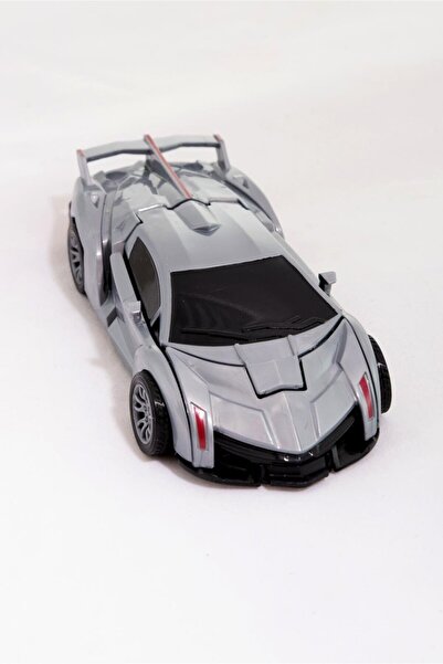 agugu سيارة رمادية اللون تتحول إلى روبوت لعبة