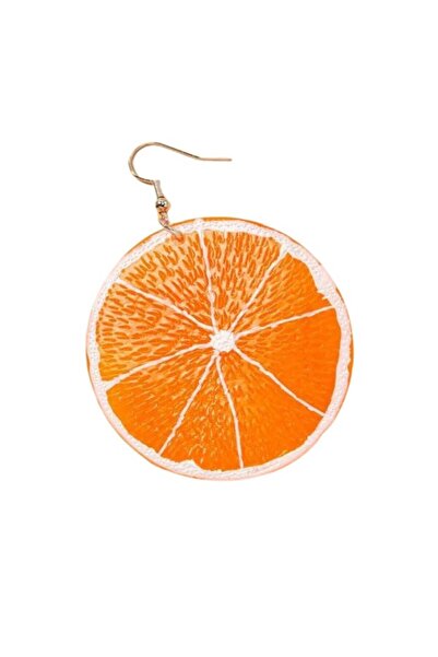 SYGGY Cercei Orange, model felie portocala, portocaliu