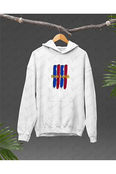 Nulivez هوديي كبير الحجم للجنسين عالي الجودة مطبوع بتصميم برشلونة