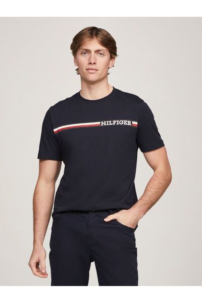 Tommy Hilfiger Men's Chest Stripe T-Shirt