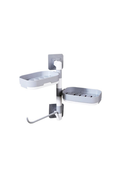 topbazar Multifunctional rotating stand, for the bathroom, made of durable plastic, easy to assemble