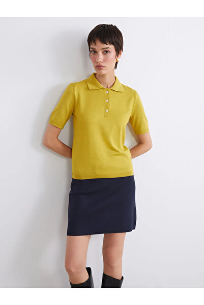 LC Waikiki LCW Vision Yeşil Polo Yaka Kadın Triko Kazak