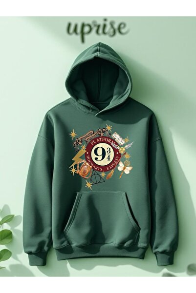 Vordevia Platform 9 3/4 Baskılı Pamuklu 3 İplik Oversize Sweatshirt