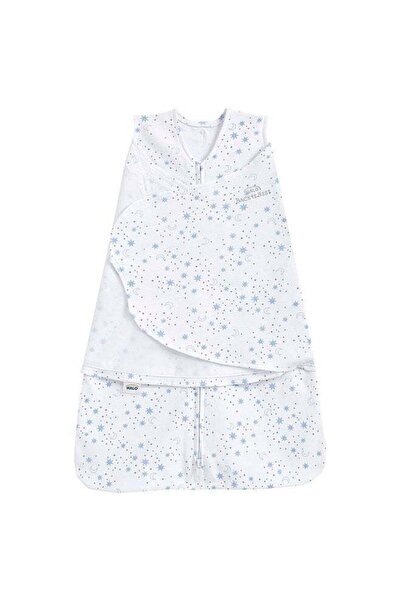 HALO Baby Sleeping Bag Swaddle, 1.5 Tog Sleepsack, 100% Cotton, Blue Moons