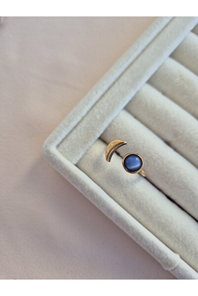 Panelya 100% Pure Copper Handcrafted Natural Stone Agate Adjustable Ring Gift for Lover