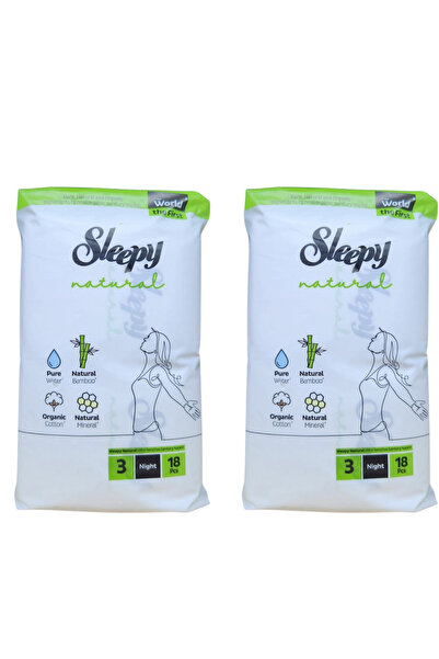 Sleepy Natural Ped Night 18-Pack X 2 Pieces