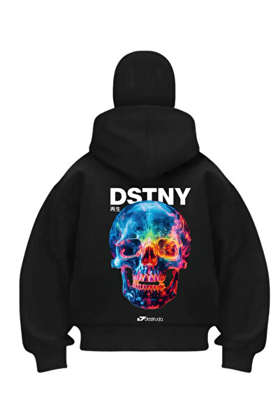 1blood DSTNY Skull Căciulă cu imprimeu Samurai Negru Masca de Zăpadă Hanorac Cardigan