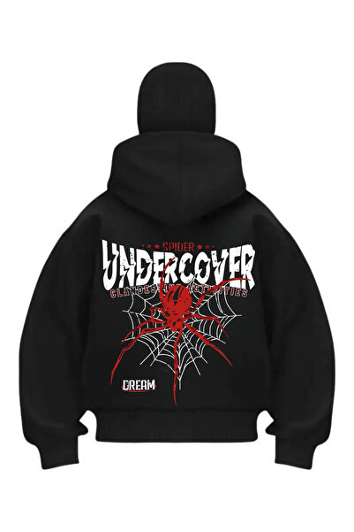 1blood سترة كارديجان مطبوعة باللون الأسود من Undercover بتصميم قناع الثلج الس...