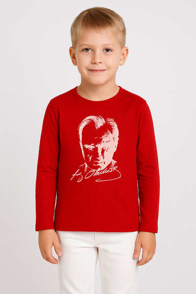 Sibel Günay Butik Body cu mânecă lungă pentru copii Ataturk cu imprimeu |   b...