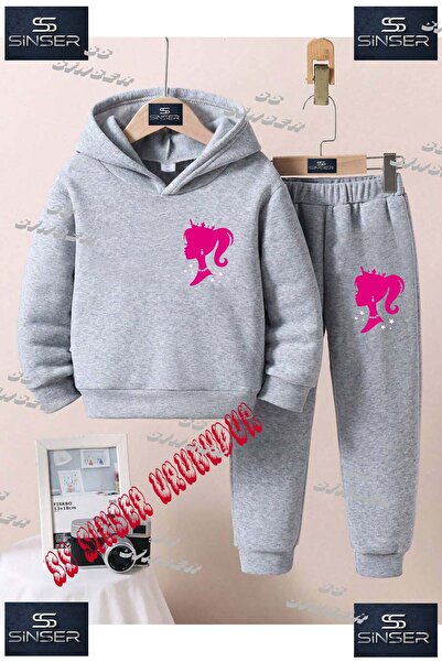 SS SİNSER Set de trening cu hanorac imprimat pentru copii, unisex, "BRBY HEAD...