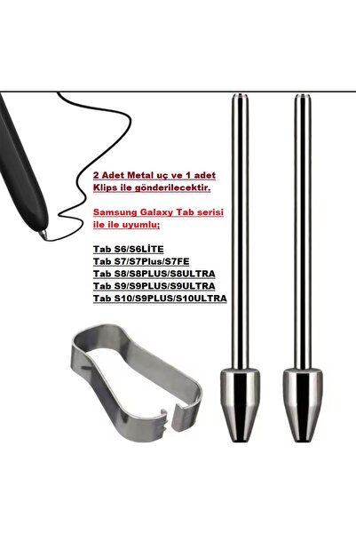 gökmer Samsung Galaxy Tab S9/S9 Fe/S9Fe+/S9Ultra/S9Plus Replacement Pen Tip 2Pcs Titanium Tip (Does Not Scratch Screen)