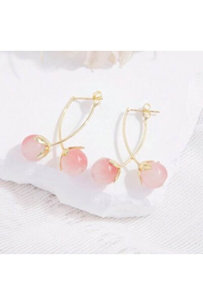 SYGGY Pink Earrings, pink beads model, Syggy, 6 cm