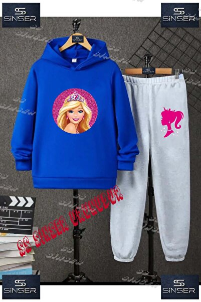 SS SİNSER Παιδικό Unisex Σετ Φόρμας με Κουκούλα και Στάμπα "BRBY DAIRR ICINDE...