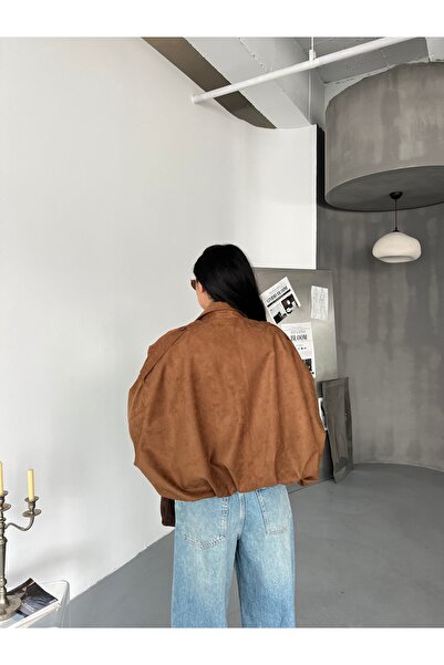 Friday Mood Γυναικείο μπουφάν Bomber Suede