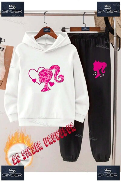 SS SİNSER Set de trening cu hanorac imprimat pentru copii, unisex, cu model „...