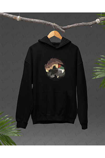 Nulivez هودي كبير الحجم مطبوع بتصميم فلسطيني عالي الجودة للجنسين