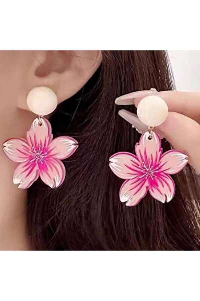 SYGGY Cherry Blossom earrings, pink cherry blossom pattern, Syggy, 7 cm
