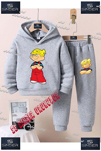 SS SİNSER Παιδικό Unisex Σετ Φόρμας με Στάμπα  "DENIS COCUK KOLLAR BAGLI " με...