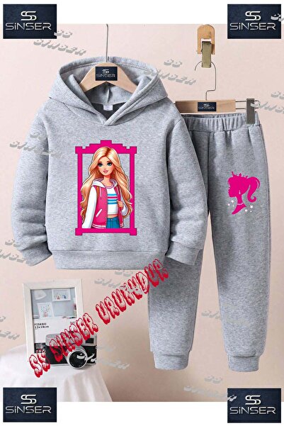 SS SİNSER Set de trening cu hanorac imprimat pentru copii, unisex, cu textul ...