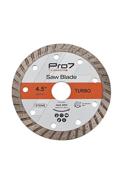 Lawazim شفرة المنشار الدائرية المموجة Pro7 - 4.5 بوصة (115 مم)، محور 22.2 مم،...