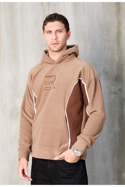 No Way Ανδρικό φούτερ με κουκούλα R με λεπτομέρειες από φλις