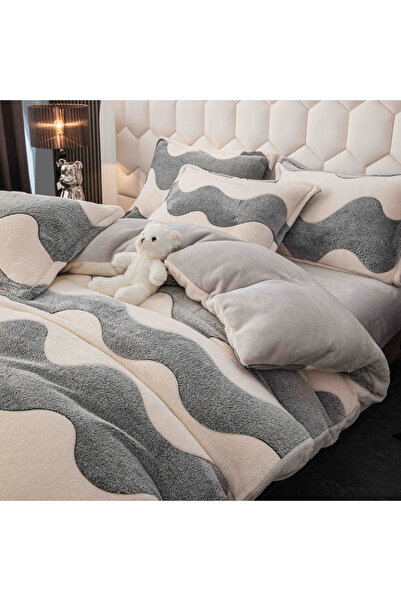 CHIRASO CHIRASO, COCOLINO Linen, ELASTIC Fitted Sheet compatible 140, 160 and 180x200 Duvet Cover 2 Sides Pillowcase