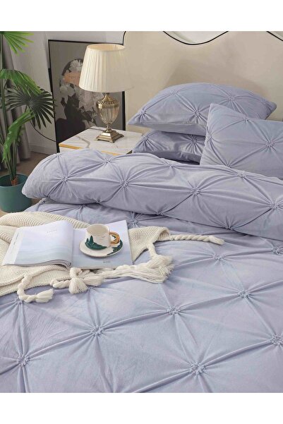 CHIRASO Velvet Pleated Linen, ELASTIC Sheet maximum 180x200cm, Duvet Cover 200x230, 2 Pillowcases