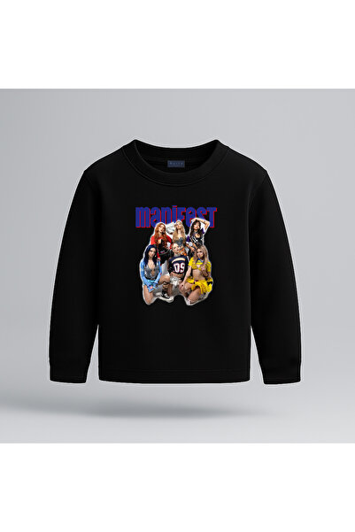 BLITZ ISTANBUL Tricou cu mânecă lungă pentru fete cu imprimeu Manifest Group ...