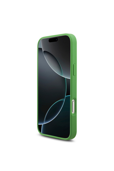 Lacoste Leather iPhone 17 Pro Max case. Wireless charging phone case. Shockproof, durable iPhone 17 Pro Max case.