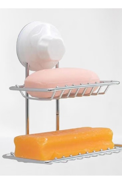 DRAMA HOME Zinc-Plated Metallic Soap Holder 17x15 cm