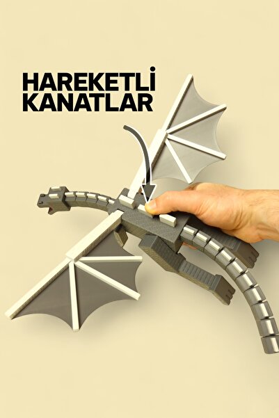 GiginGo Ender Ejderha - Basıldığında Kanatları Hareket Eden Ejderha - Minecra...