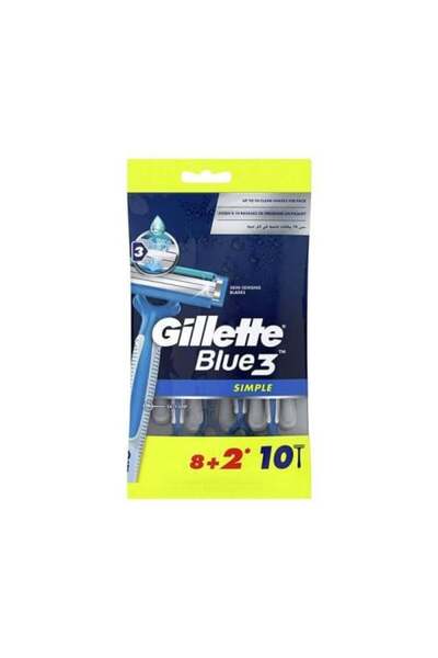 Gillette Blue 3 Simple 8 + 2 Free Razors
