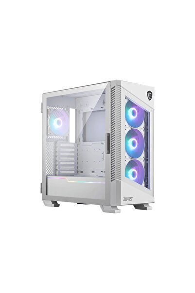 AyrStore MSI MPG VELOX 100R WHITE TEMPERLİ CAM ARGB PSU YOK 3X120MM 1X120MM FAN GAMING BİLGİSAYAR KASASI