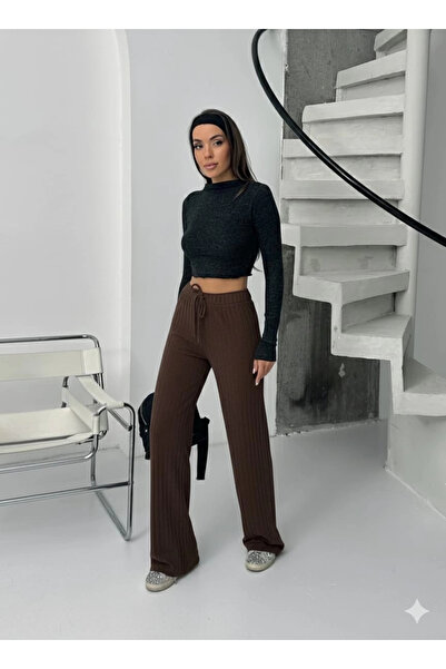 Vona Nova Ribbed Corduroy Pants Coffee A4058