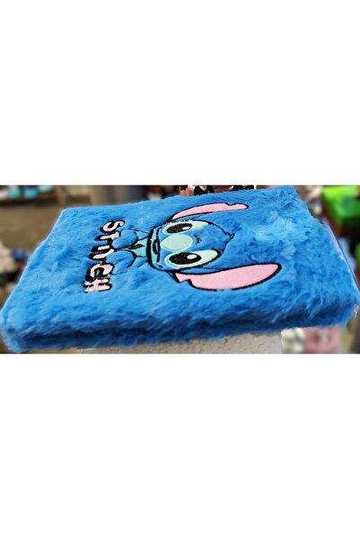 ada çanta kırtasiye A5 Size Stitch Figure Plush Lined Multi-Purpose Notebook Ad54887