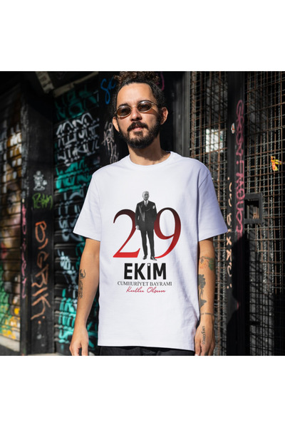 ALPŞAN TİCARET October 29Th Republic Day T-Shirt October 29Th T-Shirt 102. Year Unisex Kids Adult White T-Shirt