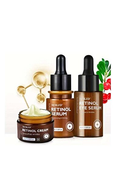 Vibrant Glamour (Pack of 3) 30g Retinol Face Cream + Retinol Eye Serum + Reti...