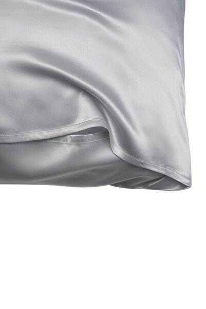 En Privé Mulberry Silk 22 Momme Pillowcase En Privé, 50x70 cm, Silver Gray