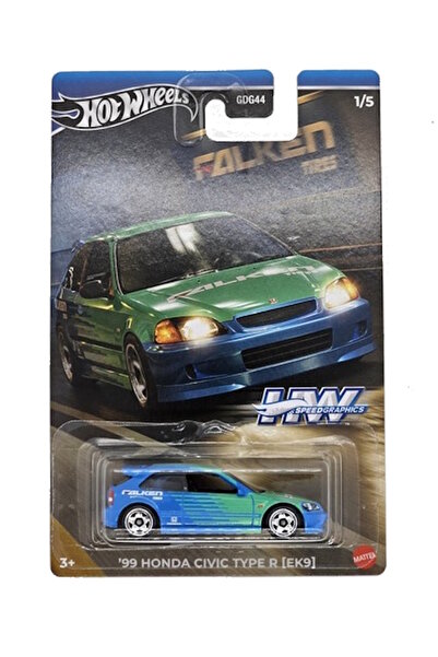 HOT WHEELS 99 Honda Civic Type r ek9 Falken