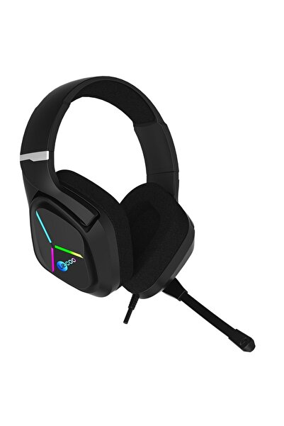 LENOVO LECOO RGB Aydınlatmalı Gaming Kulaklık Usb+3.5mm Jacklı Kulaküstü Siya...