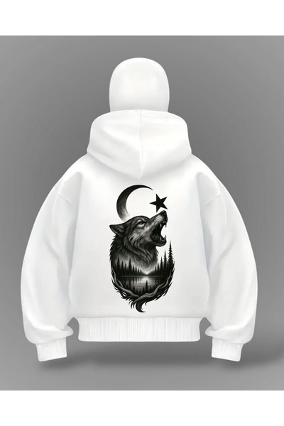 weywot Вольф TR Деталь Повна маска Oversize Hırka