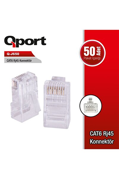 CT STONES Qport Q-J650 Cat6 50 Li.K Rj-45 Connector