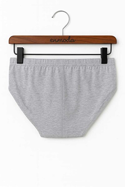 enmodaiçgiyim 3 штуки бавовняних сірих чоловічих трусів – дихаючі, зручні