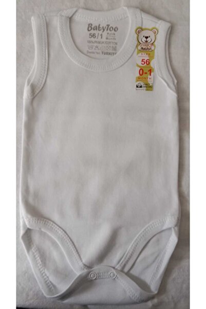 Cantaz Babytoo Organic 100% Cotton Crew Neck Strap Snap Fastener Baby Bodysuit Tank Top
