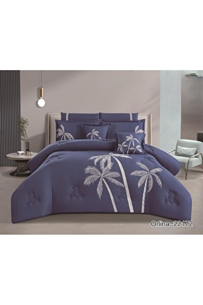 XI DUO A luxurious embroidered royal double bedspread to give you beauty and elegance to your room, made of microfiber, size 240*260 cm