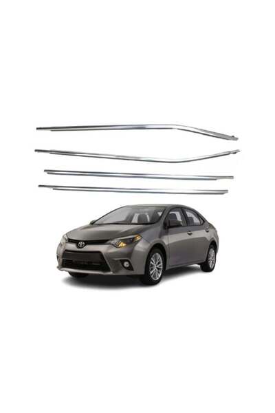 Toyota 2014-2017 Corolla Chrome Window Visors
