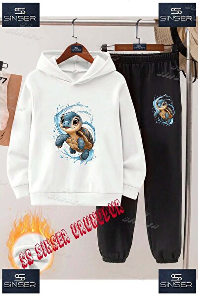 SS SİNSER Παιδικό Unisex Σετ Φούτερ με Κουκούλα με στάμπα "KARETTE KARETTA IN...