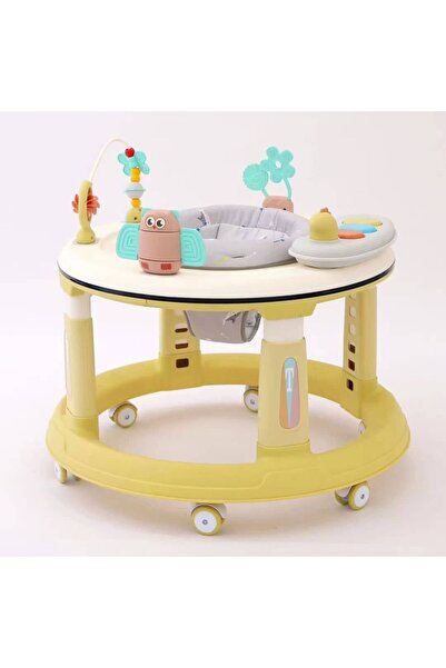 Baby Walker with Music Speaker & Toys | Adjustable Seat, 360 Wheels, Safe Learning for Infants